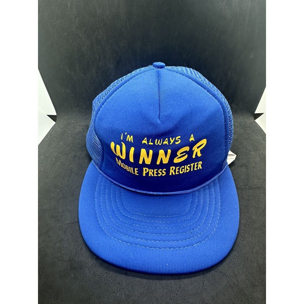 Vintage Mobile Press Register‎ SnapBack Trucker Back Hat Cap Company Logo